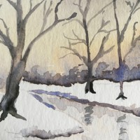 A winter’s scene